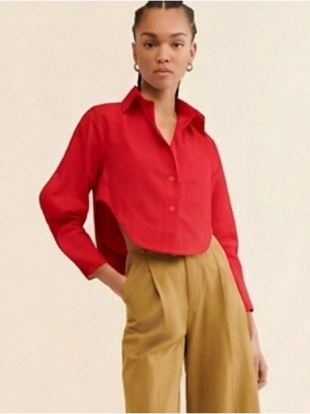 SELFI Two Wave Cropped Shirt Red South Africa (124) - Picture 4 of 12